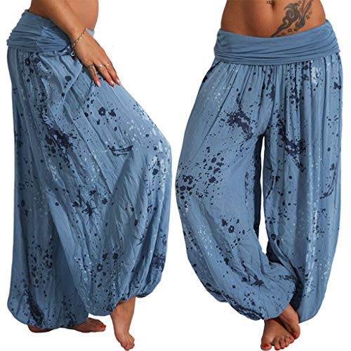 Generisch Haremshose Damen Sommer Lang Pumphose Aladinhose mit Taschen Pluderhose zum Tanzen & Chillen Boho Print Sommerhose Damen Leicht Harem-Stil Hosen Casual Loose Stoffhose Freizeithose Generisch Haremshose Damen Sommer Lang Pumphose Aladinhose mit Taschen Pluderhose zum Tanzen & Chillen Boho Print Sommerhose Damen Leicht Harem-Stil Hosen Casual Loose Stoffhose Freizeithose von Generisch