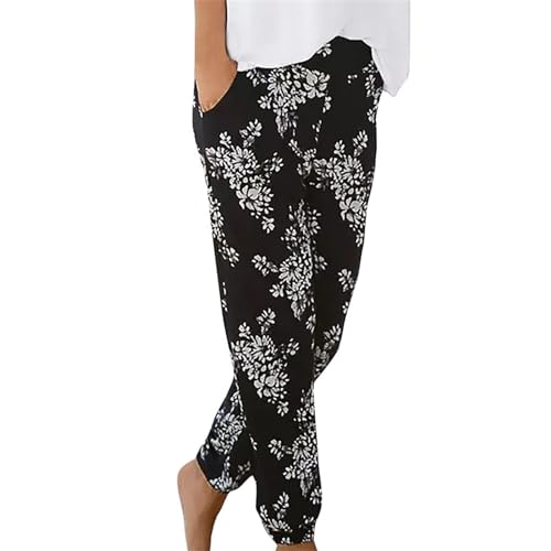 Generisch Haremshose Sommerhose Damen Leicht Lange Schlupfhose Boho Strandhose Palazzo Hosen High Waist Stoffhose Elegant Freizeithose Frauen Pants Stretch Mit Taschen Generisch Haremshose Sommerhose Damen Leicht Lange Schlupfhose Boho Strandhose Palazzo Hosen High Waist Stoffhose Elegant Freizeithose Frauen Pants Stretch Mit Taschen von Generisch