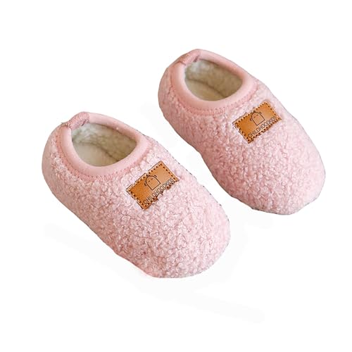 Generisch Hausschuhe 28 Mädchen Muster Einfarbig Nette Warme Winter Bequeme Wanderschuhe Badeschuhe Mädchen (24 Toddler) von Generisch