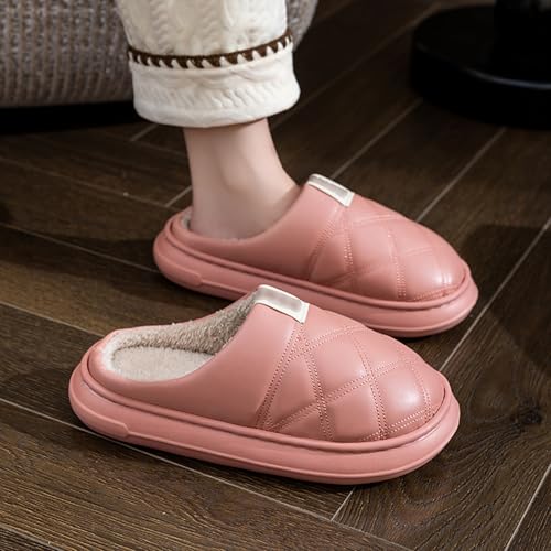 Generisch Hausschuhe Damen Herren Memory Foam Hausschuhen Rutschfester Pantoffeln Slipper im Herbst und Winter für Drinnen und Draussen von Generisch