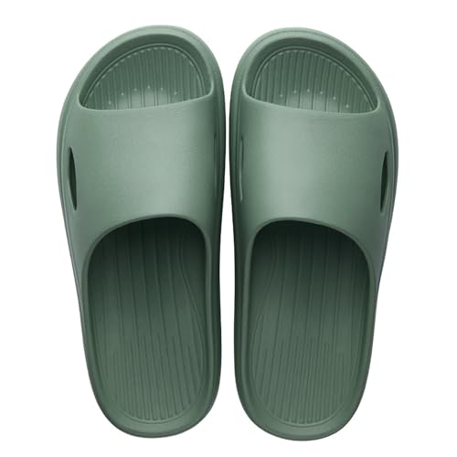 Generisch Hausschuhe Damen Herren Schlappen Super Weich Slippers Dicker rutschfest Badeschuhe Sommer Pantoletten Saunaschuhe Garten Badeschlappen Flip Flops Eva Badelatschen Wolkenslippers 33-47 von Generisch