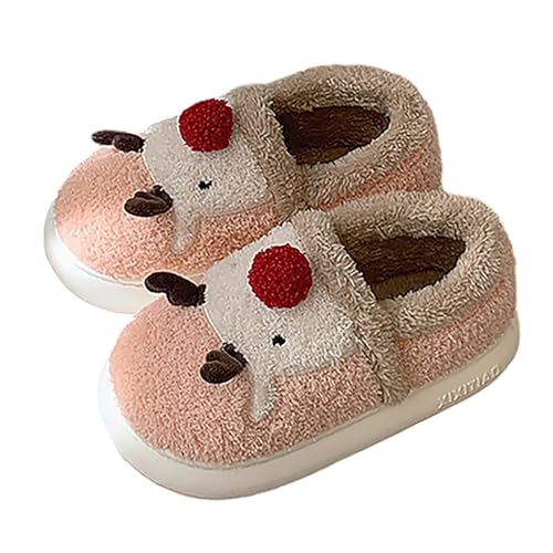 Generisch Hausschuhe Damen Herren Weihnachten Themen 3D Druck Home Comfort Warme Tasche Hausschuhe Keilabsatz Schuhe Damen Hochzeit (37) von Generisch