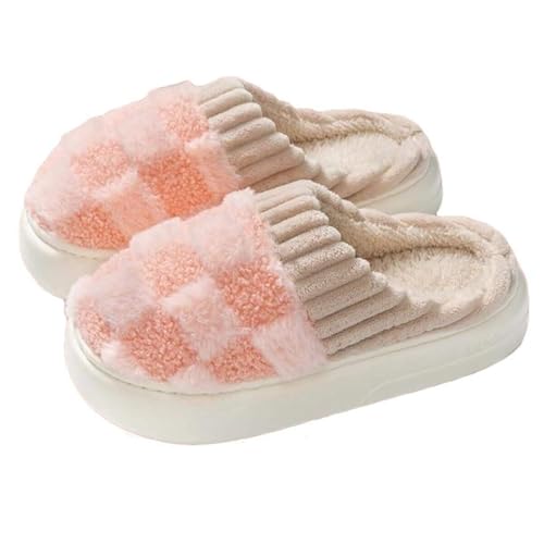 Generisch Hausschuhe Damen Herren Winter Halloween Weihnachten Urlaub Slipper Haus Schuhe Home Slipper Fuzzy Outdoor Indoor Schlafzimmer Hausschuhe Halloween Kürbis Plüsch Pantoffeln Warmer Schuhe von Generisch