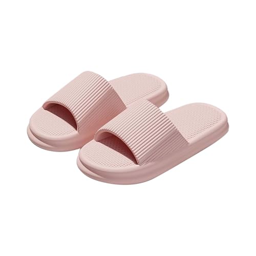 Generisch Hausschuhe Damen Sommer Offen Hallenschuhe Slip-On-Sicherheits Badelatschen Leicht Bequem Freizeitsandalen Einfarbig Pantoffeln Alltagsleben Schlupfschuhe Breite Füße Strandsandalen von Generisch