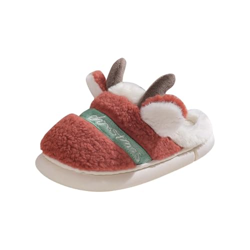 Generisch Hausschuhe Damen Warm, Niedliche Lustige Schlappen Für Weihnachten, Rentier Weihnachten Filzpantoffeln, Weiche Kuschelig Slippers Weihnachtspantoffeln Rutschfest Pantoffeln von Generisch