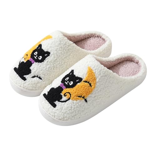 Generisch Hausschuhe Damen Warm Pantoffeln Damen Terlik Männer Frauen Winter Halloween Katze Muster Dicken Sohlen Warme Hause Casual Baumwolle Hausschuhe Katze Gespenst Kuscheltier Black 41 Generisch Hausschuhe Damen Warm Pantoffeln Damen Terlik Männer Frauen Winter Halloween Katze Muster Dicken Sohlen Warme Hause Casual Baumwolle Hausschuhe Katze Gespenst Kuscheltier Black 41 von Generisch