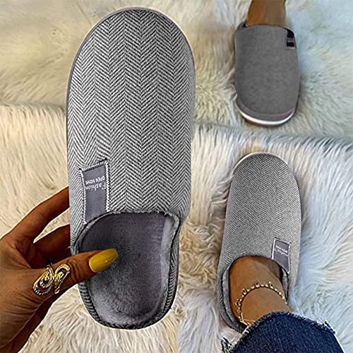 Generisch Hausschuhe Damen Winter,Hausschuhe für Warm Slippers Non-Slip Hauspantoffeln Women's Winter Plush Fell von Generisch