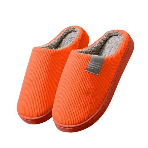 Generisch Hausschuhe Damen Winter,Warme Winter Warm Plush Slippers Damenhausschuhe Non-Slip Guest Closed Felt Women Women's Men's von Generisch