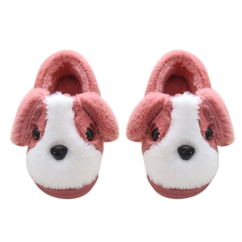 Generisch Hausschuhe Größe 21 Mädchen Hausschuhe Warme Hundehaus Hausschuhe für Winter Indoor Outdoor Schuhe Pantoffel 31 Junge (B, 29 Little Child) von Generisch