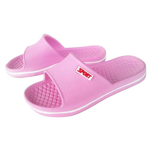 Generisch Hausschuhe Herren Damen Badeschuhe Indoor Slippers Sommer Slide Pantoletten Slip On Leicht Pantolettes Freizeit Flache Badelatschen Unisex Einfarbig Slipper Outdoor rutschfest Badeschlappen von Generisch