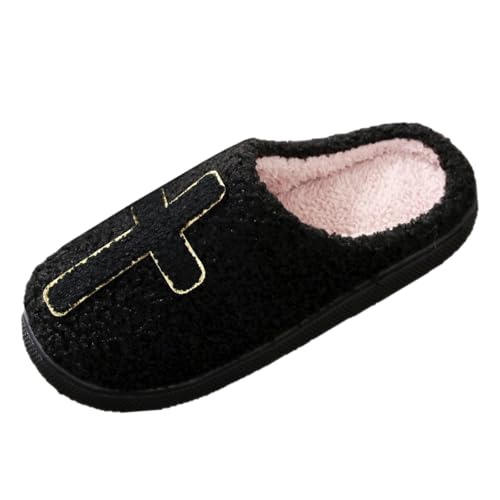Generisch Hausschuhe Herren Damen Frauen Mit Kunstfellkragen Indoor Outdoor Fellfutter Pantoffeln Einfache Basics Weiche Leichte Alltagsbasics, fokus auf Bequemlichkeit Generisch Hausschuhe Herren Damen Frauen Mit Kunstfellkragen Indoor Outdoor Fellfutter Pantoffeln Einfache Basics Weiche Leichte Alltagsbasics, fokus auf Bequemlichkeit von Generisch