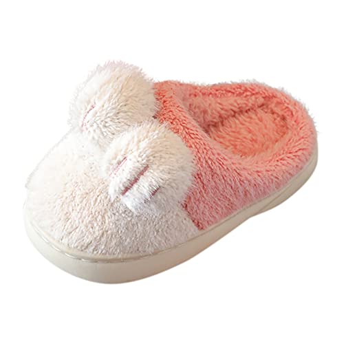Generisch Hausschuhe Junge Mädchen Barfussschuhe Rutschfester Hausschuh Leichte Slippers aus Wolle Barfussschuhe Atmungsaktive Turnschläppchen Weich Lauflernschuhe Slippers von Generisch