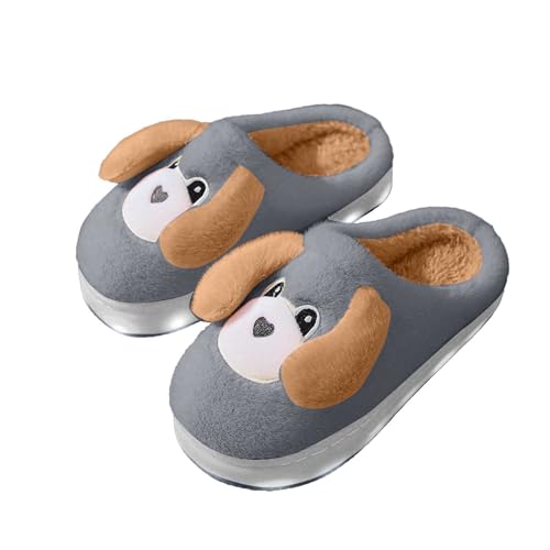 Generisch Hausschuhe Junge Mädchen Barfussschuhe Weiche Wärme Plüsch Pantoffel Pantoffeln Und Rrutschfester Sohle House Indoor Schuhe von Generisch