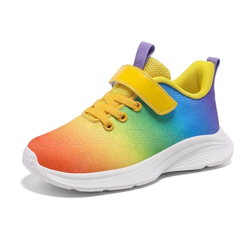 Generisch Hausschuhe Junge Mädchen Turnschuhe Atmungsaktiv Ultraleicht Hallenschuhe Klettverschlu Sneaker Walkingschuhe Weich Flexibel Stabil Freizeitschuhe Walking Schuhe Barfussschuhe von Generisch