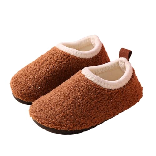 Generisch Hausschuhe Kinder，Winter PlüSch Pantoffeln，Stilvolle Warm Filzpantoffeln，Leicht Bequeme Slippers，Rutschfest Flauschige HüTtenschuhe，Weich Lndoor Outdoor Baumwollpantoffeln，Trend-Slide von Generisch