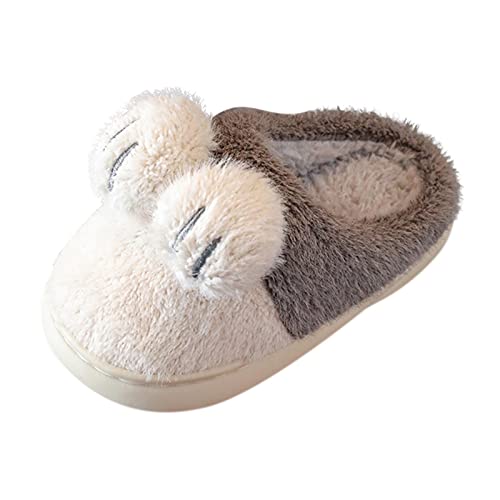 Generisch Hausschuhe Kinder Jungen Mädchen Barfussschuhe Pantoffeln Leicht rutschfest Hüttenschuhe Fleece Slippers Atmungsaktive Turnschläppchen Weich Lauflernschuhe Slippers von Generisch