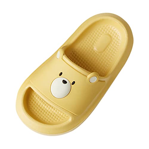 Generisch Hausschuhe Kinder Mädchen Sommer Hausschuhe für Kinder Kinder Hausschuhe Cartoon weiche Sohle Hausschuhe (Yellow, 29.5 Little Child) von Generisch