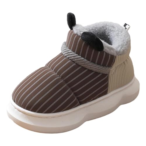 Generisch Hausschuhe Kinder Winter Erwachsener Slipper Pantoffeln Warm Plüsch Niedlich Karikatur Tier Kinderhausschuhe Atmungsaktive Turnschläppchen Weich Lauflernschuhe Slippers von Generisch