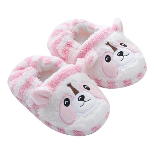 Generisch Hausschuhe Kindergarten Winter Weiche Warmer Niedlich Plüsch Hausschuhe Kleinkind Baumwolle House Slippers Kinder Outdoor Slip-On Bequem Pantoffeln von Generisch