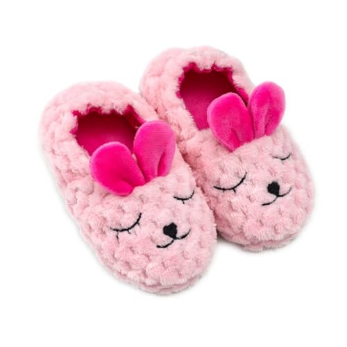 Generisch Hausschuhe Kleinkind Winter Weiche Warmer Niedlich Plüsch Kaninchen Hausschuhe Kleinkind Baumwolle House Slippers Kinder Outdoor Slip-On Bequem Pantoffeln von Generisch