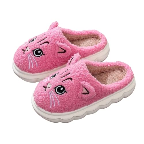 Generisch Hausschuhe Mädchen Pantoffeln Plüsch Jungen Baumwolle Pantoffeln Kinder Wärme Weiche Hausschuhe Damen Winter Cartoon Leicht rutschfeste Slippers von Generisch