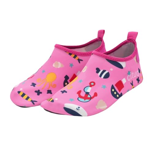 Generisch Hausschuhe Mädchen Rutschfeste Barfussschuhe Kinder Herbst Pantoffeln Flache Weich Turnschläppchen Jungen Filz Hüttenschuhe Atmungsaktiv Lauflernschuhe Barfuss Kinderhausschuhe von Generisch