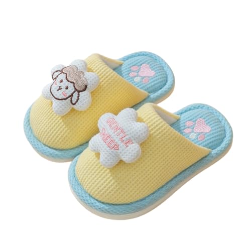 Generisch Hausschuhe Mädchen Schlupf Mädchen Hausschuhe Winter Warme Schuhe Für Kleinkinder Kinder Weiche Indoor Niedlichen Cartoon Hausschuhsocken Jungen (Light Blue, Toddler) von Generisch