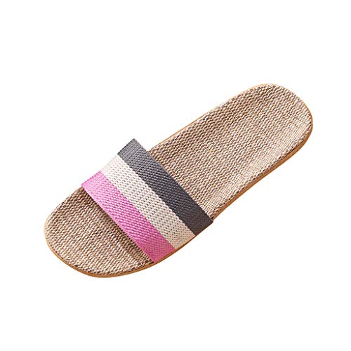 Generisch Hausschuhe Slips Strand Slip beiläufige Indoor-Heimkleidung auf Damenschuhen Damenschuh (Grey, 39-40) von Generisch