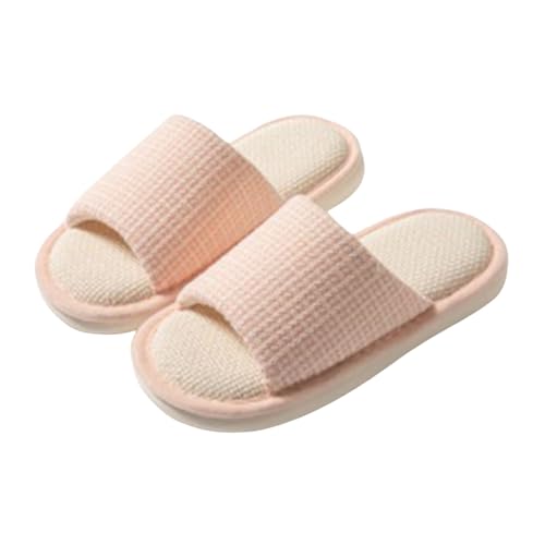 Generisch Hausschuhe Weihnachten Glückliche Hausschuhe für Damen Lustige Plüsch Winter Warme Flauschige Slippers von Generisch