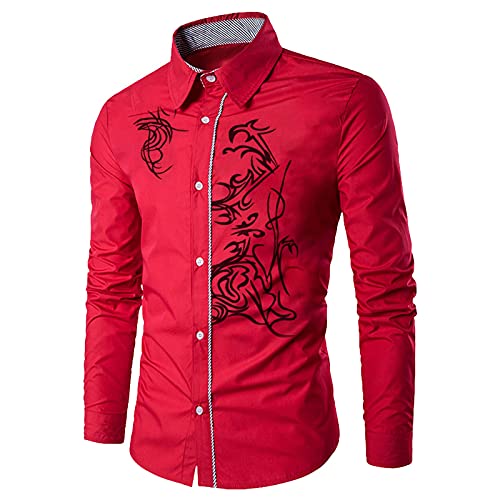 Generisch Hemd Herren Langarm,Herren Hemd Langarm Freizeithemd Regular Fit Button Down Hemd Casual Strandhemd mit Brusttasche Hochzeit Hemd Weiss Herren Slim Fit Bügelfrei Weiß/Schwarz/Grau/Blau etc. von Generisch