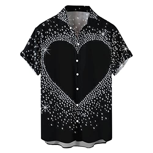 Generisch Hemd Herren Reverskragen Valentinstag Kurzarm Herren Hemden mit Herz Druck Button Down Valentine's Day Freizeithemd Freizeithemden Für Herren Hawaii Hemd Männer Funky Generisch Hemd Herren Reverskragen Valentinstag Kurzarm Herren Hemden mit Herz Druck Button Down Valentine's Day Freizeithemd Freizeithemden Für Herren Hawaii Hemd Männer Funky von Generisch