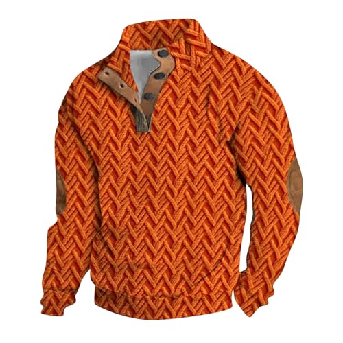 Generisch Herren 1/4 Zip Fleece Pullover Langarm Funktionsshirt Warm Wanderpullover Sportshirt Fleecejacke Pullover Für Herren Pullover Herren 4XL Lang Schwarzer Pullover Herren von Generisch