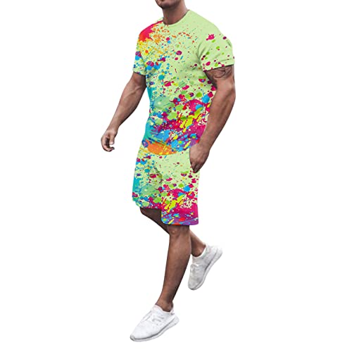Generisch Herren 2 Teiliges Sommer Blumenhemd Hawaiihemd Und Strandshorts Kurzarm T-Shirts + Kurze Hose Set Beach Freizeithemden Strand Surf Shorts FüR Urlaub Freizeit Activewear FüR Herren Generisch Herren 2 Teiliges Sommer Blumenhemd Hawaiihemd Und Strandshorts Kurzarm T-Shirts + Kurze Hose Set Beach Freizeithemden Strand Surf Shorts FüR Urlaub Freizeit Activewear FüR Herren von Generisch