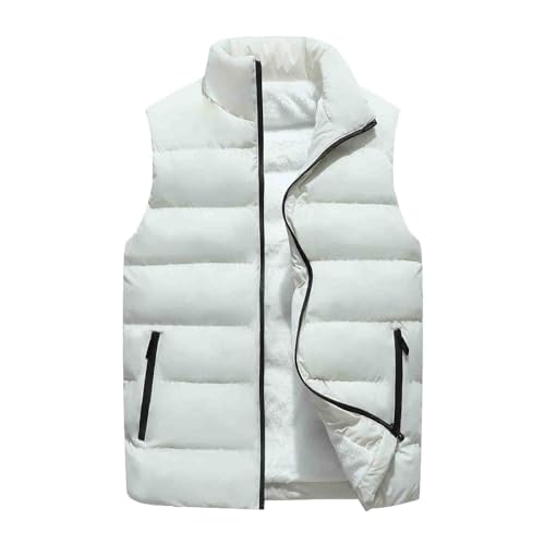 Generisch Herren Ärmellose Wattierte Weste Jacke Ärmellos Herren Steppweste Westen Männer Warme Oversize Armellose Puffer Weste Herren Winter Herrenwesten Übergrößen Mann Steppjacke Herren von Generisch