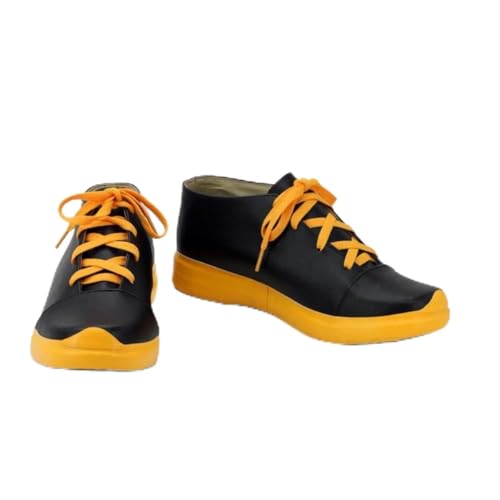 Generisch Herren Anime Cosplay Schuhe Für Natsuki Subaru Schwarz Mode Fancy Bühne Performance Requisiten Schuhe Halloween Comic Con (Schwarz,39) von Generisch