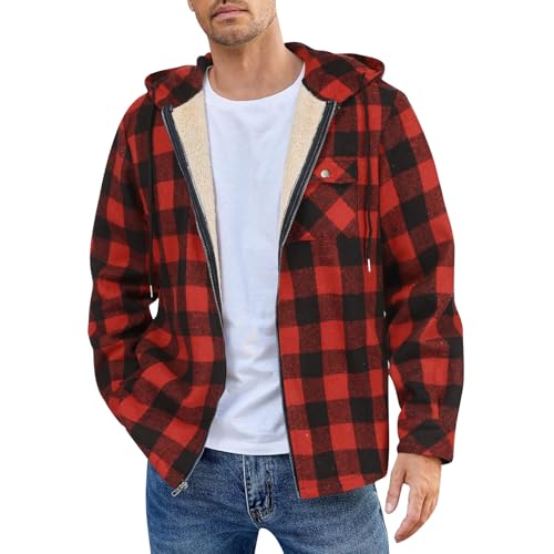 Generisch Herren Arbeitsjacke Karo Gefüttert Flanell Cordjacke Sherpa Holzfällerjacke Fleece Herbst Cordjacke Rot L Generisch Herren Arbeitsjacke Karo Gefüttert Flanell Cordjacke Sherpa Holzfällerjacke Fleece Herbst Cordjacke Rot L von Generisch