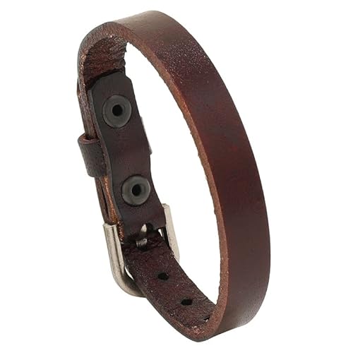 Generisch Herren Armband Leder, Verstellbares Lederarmband Handgefertigter Geflochtener Gürtel Armreif Vintage Schmuck Mit Beutel Geburtstagsgeschenke Für Freund Ihn Ehemann Braun von Generisch