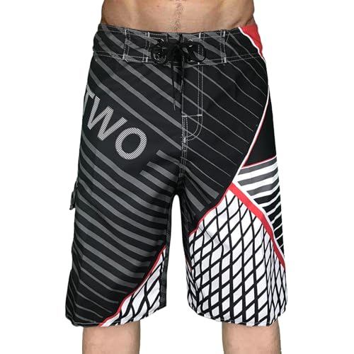 Generisch Herren Badeshorts Badehose Mit Innenhose Schnelltrocknend Boardshorts Mit Reißverschlusstaschen Sport Shorts Shorts Camouflage Herren Einfaches Und Schlichtes Design von Generisch