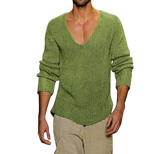 Generisch Herren Basic Strickpullover Langarmshirt Sweater Winter Warm Hemd Pullover Herren Arbeitspullover Winter Herren Rundhals Pullover Dünner Rollkragenpullover Herren von Generisch