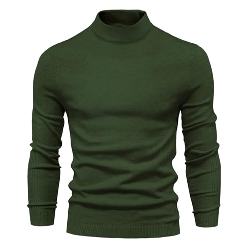 Generisch Herren Basic Strickpullover Langarmshirt Sweater Winter Warm Leichter Pullover Herren Pullover Mit Hemdkragen Pullover Cold Shoulder Rundhalspullover von Generisch