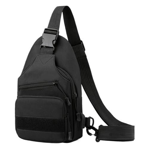 Generisch Herren Brust Umhängetasche,Brusttasche Schulterriemen Tagesrucksack | Einstellbar Wasserdicht Praktischer Sportbegleiter Für Klettern Wandern Camping Aktivitäten von Generisch