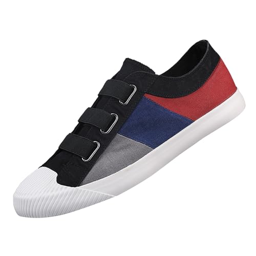 Generisch Herren Canvas Sneaker Espadrilles Mokassins Atmungsaktiv Flache Slipper Slip on Loafer Weich Comfort Klassische Schuhe Low-Top-Leinenschuh Casual Bequem Schlupfschuhe Segelschuhe von Generisch