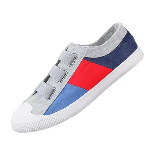 Generisch Herren Canvas Sneaker Espadrilles Mokassins Atmungsaktiv Flache Slipper Slip on Loafer Weich Comfort Klassische Schuhe Low-Top-Leinenschuh Casual Bequem Schlupfschuhe Segelschuhe von Generisch
