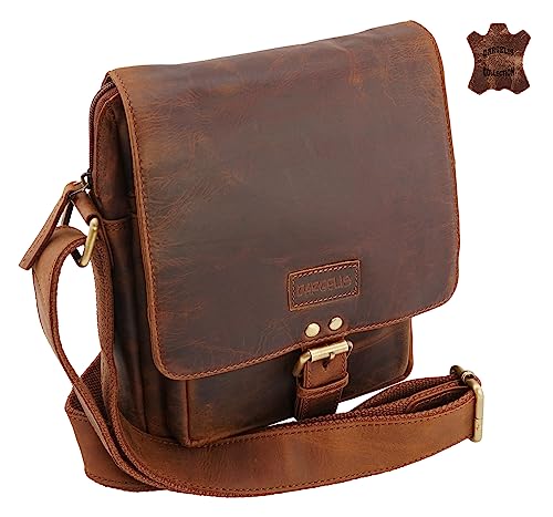 Generisch Herren Damen Tasche Umhängetasche Crossbag Flugumhänger ECHTES RINDLEDER! S7 von Generisch
