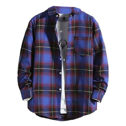 Generisch Herren Druckknöpfen Unifarben Anzug Regular Fit Langarmhemd Hemd Männer Bügelleichtes Business Warme Hemden Herren Longsleeve Rollkragenpullover Party ShirtGroße Größen Herren von Generisch