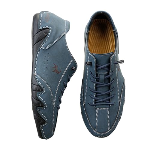 Generisch Herren Freizeit Schuhe Bequeme stilvolle Boots für den Alltag mit exzellenter Rutschfestigkeit optimalem (Blue, 48) von Generisch