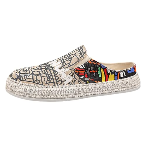 Generisch Herren Freizeit-Schuhe Leichte Halbschuhe für den Alltag Bequeme Atemaktive Schuhe für Herren Ideal für Verschiedene Anlässe (Beige, 44) von Generisch