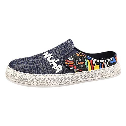 Generisch Herren Freizeit-Schuhe Leichte Halbschuhe für den Alltag Bequeme Atemaktive Schuhe für Herren Ideal für Verschiedene Anlässe (Blue, 43) von Generisch