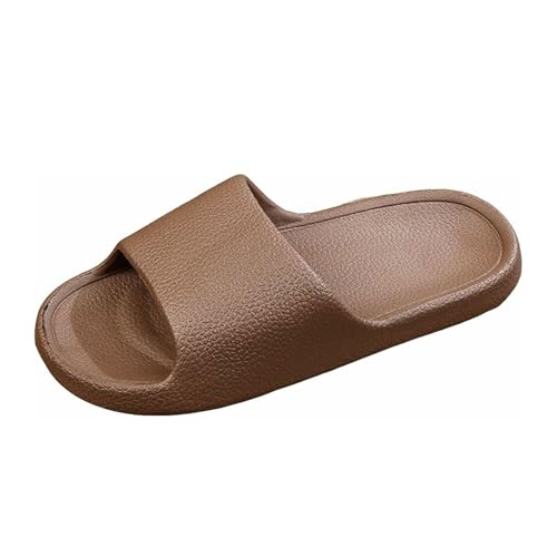 Generisch Herren-Hausschuhe aus Baumwolle für Paare, leicht, warm, mit Weihnachtsmotiv, Tiermotiv Transparente Damen Schuhe (Brown, 42) von Generisch