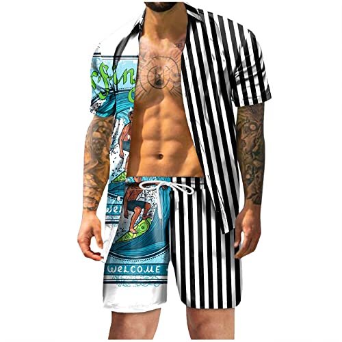 Generisch Herren Hawaii-Hemden und Shorts Set 2 Stück Button Down Kurzarm Strand Urlaub Outfits Sommer Outfit Herren Jogginganzug Herren KurzgrößE 26 Generisch Herren Hawaii-Hemden und Shorts Set 2 Stück Button Down Kurzarm Strand Urlaub Outfits Sommer Outfit Herren Jogginganzug Herren KurzgrößE 26 von Generisch